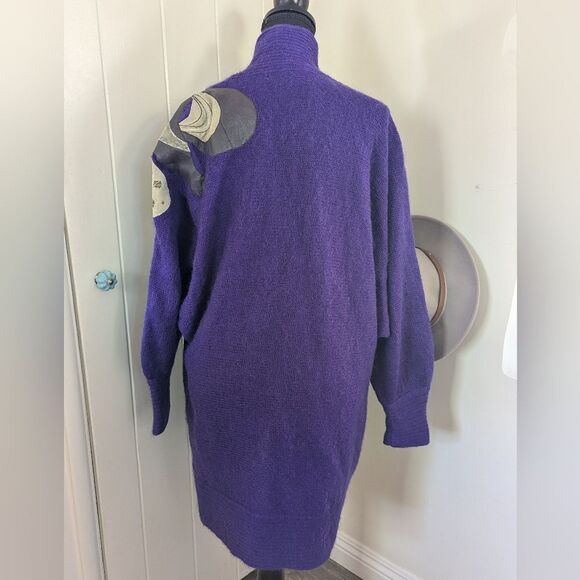 Fiorelle SM Kid Mohair Cardigan Patchwork Lagenlook Whimsigoth Fairy Grunge VTG - Picture 6 of 11